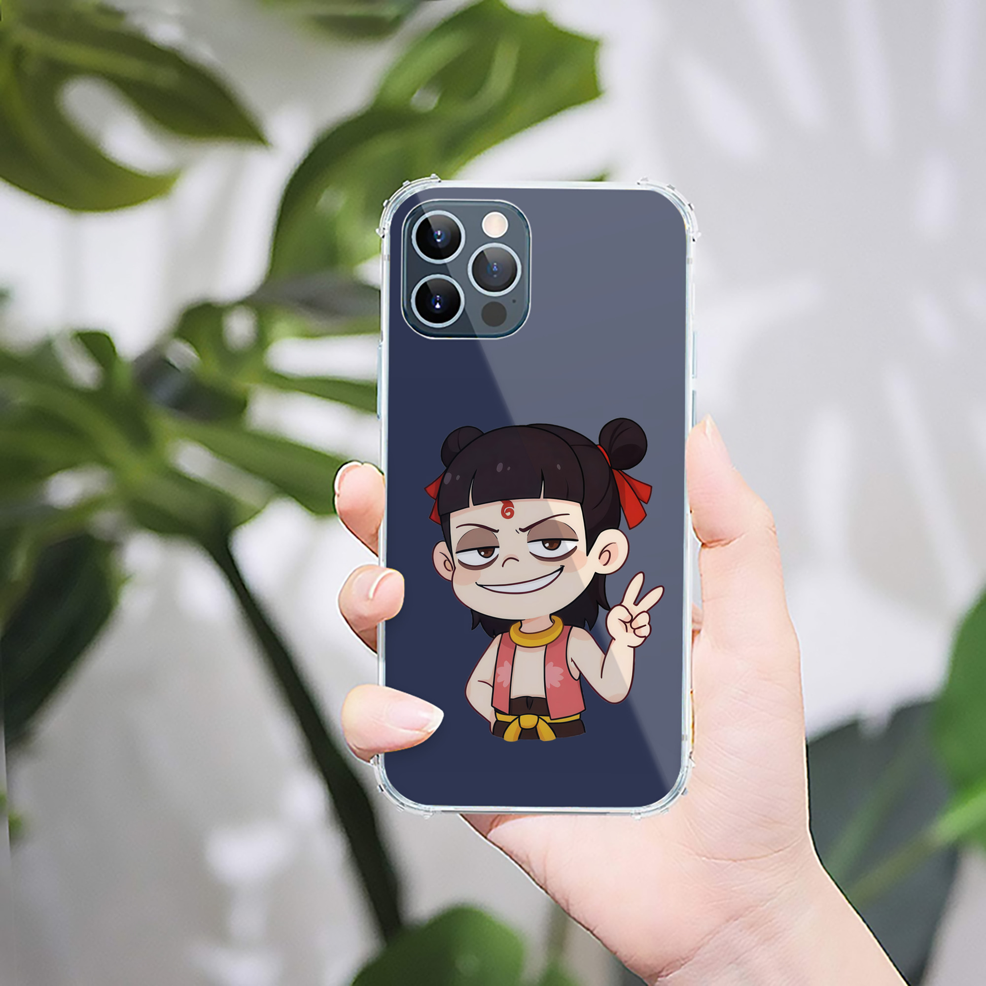 （画像用） Ne Zha 2 ナタ 魔童の大暴れ 【iPhone 12シリーズ対応】透明スマホケース（クリアソフトケース）